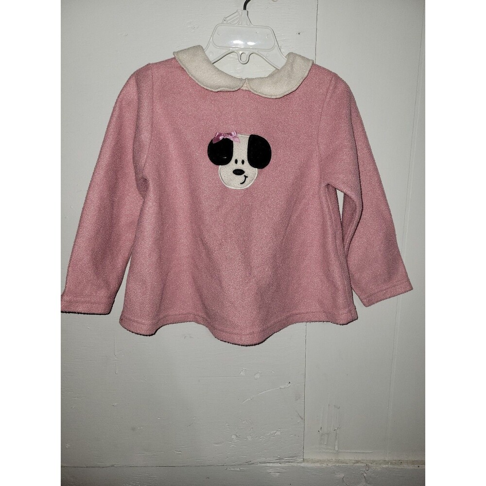 Basic Editions Girls Pink Fleece Top AA86
